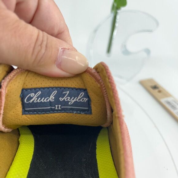 Converse Chuck Taylor Trainers Lunarlon Low Top Coral Pink Size 8.5 Sneakers - Picture 12 of 14